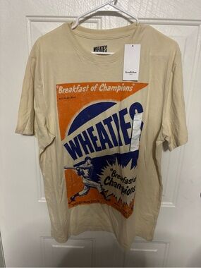 Goodfellow & Co Beige Wheaties Graphic Short-Sleeve Tee